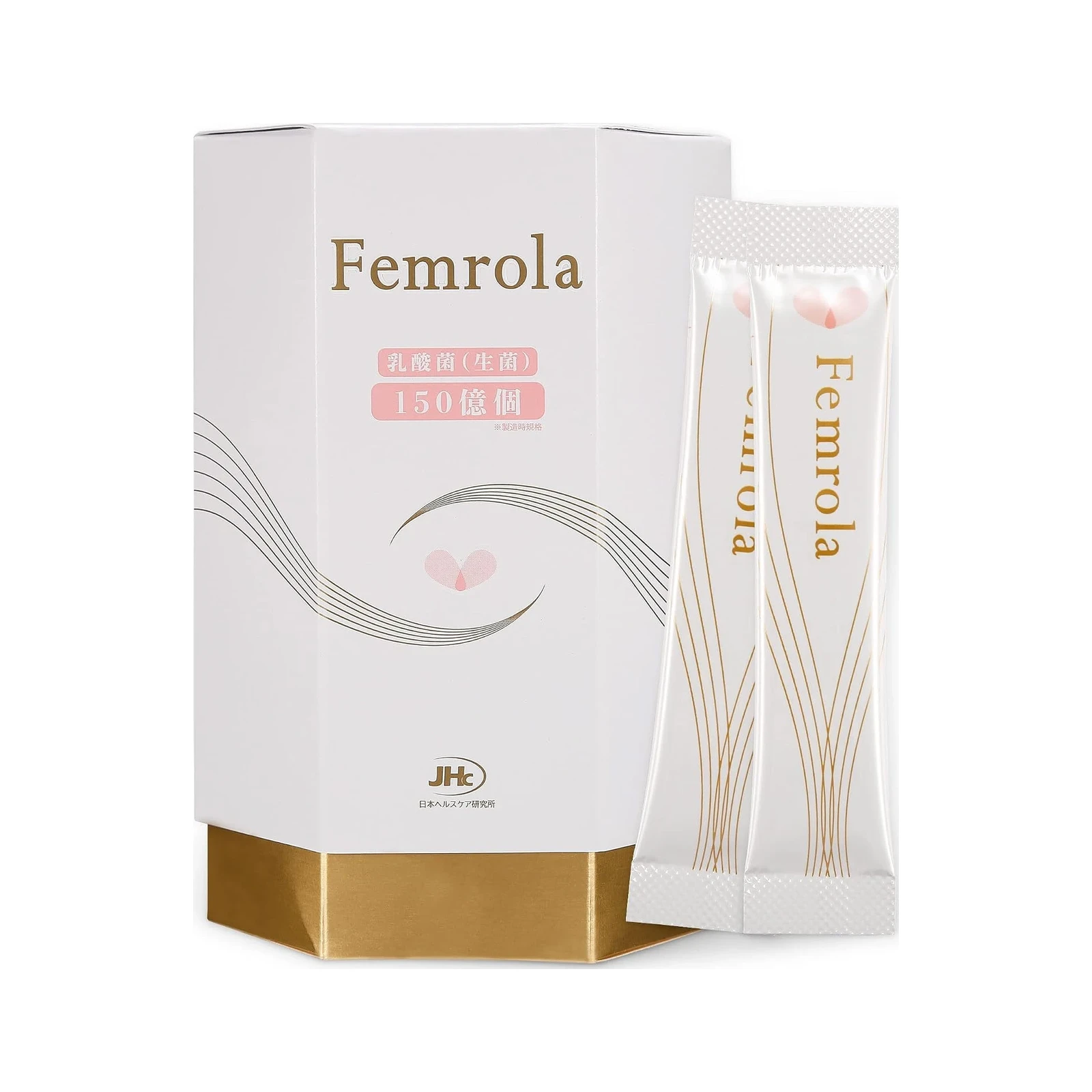 Femrolaの外箱と2本の個包装スティック